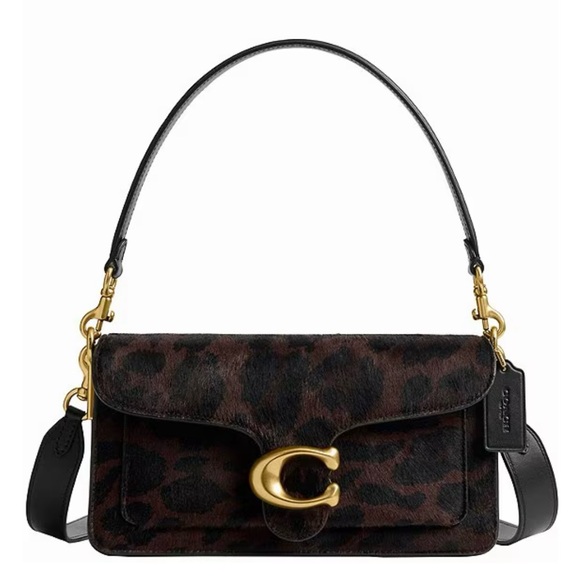 Coach Tabby 26 Haircalf Leopard Shoulder Bag - Picture 1 of 7